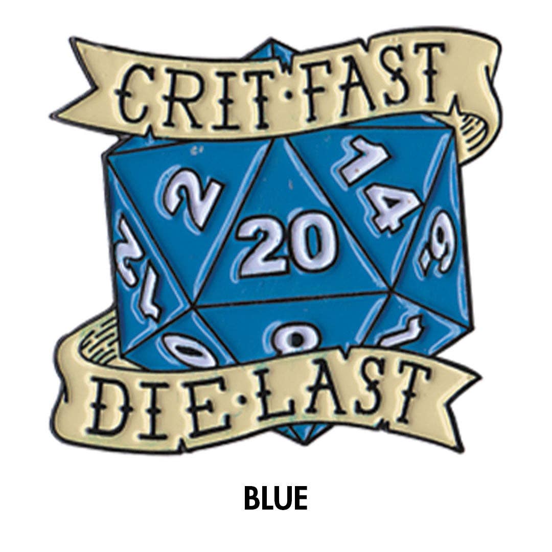 The Raven and the Goose - Wholesale Lapel Pin/Button - Crit Fast, Die Last Enamel Pin2