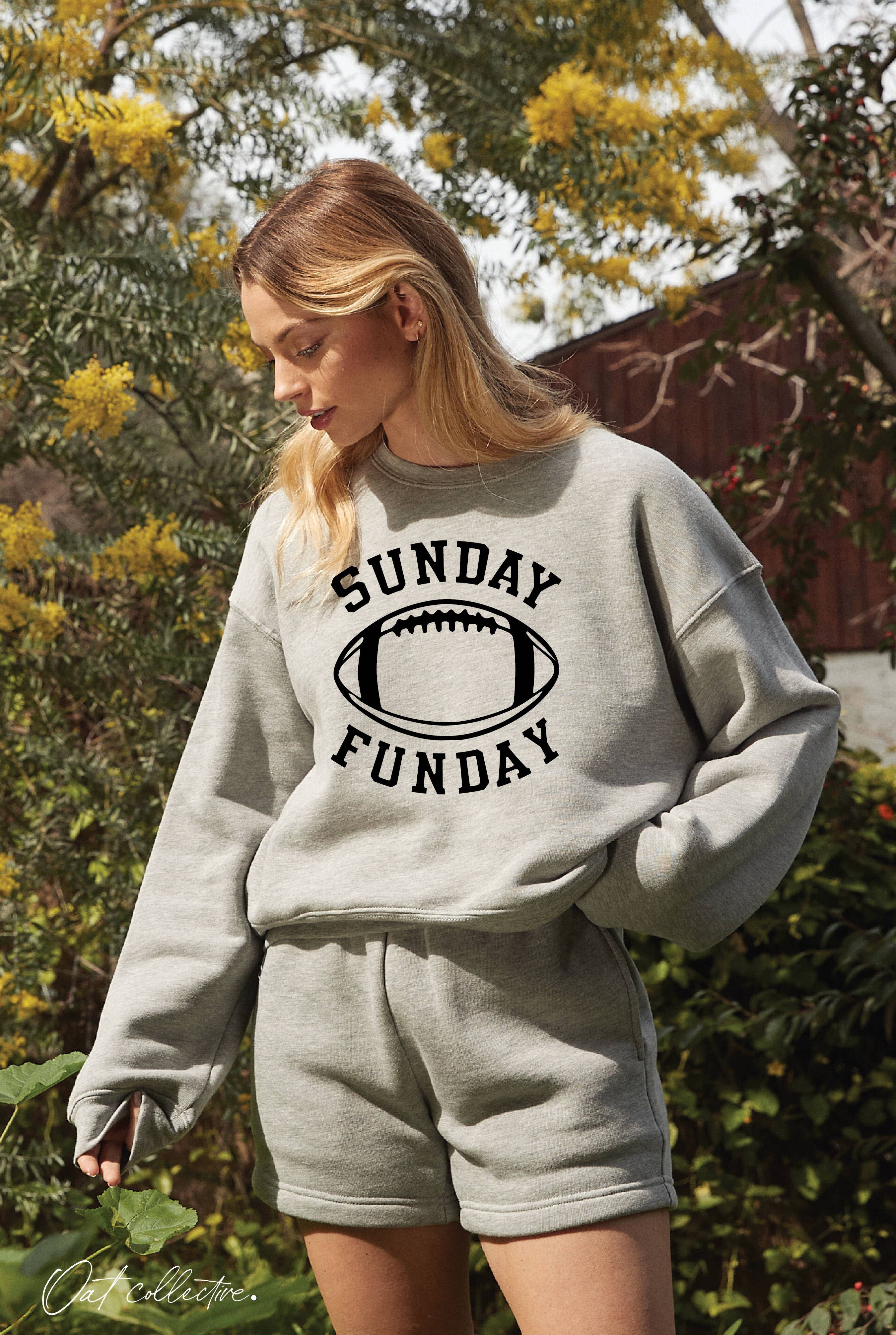 OAT COLLECTIVE - Wholesale Graphic Sweatshirt - Women's - SUNDAY FUNDAY Mid Graphic Sweatshirt2