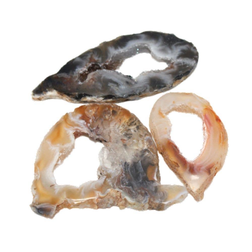 Earths Elements Wholesale - Wholesale Spiritual Stone/Crystal - Agate Slices - 10 Pack
