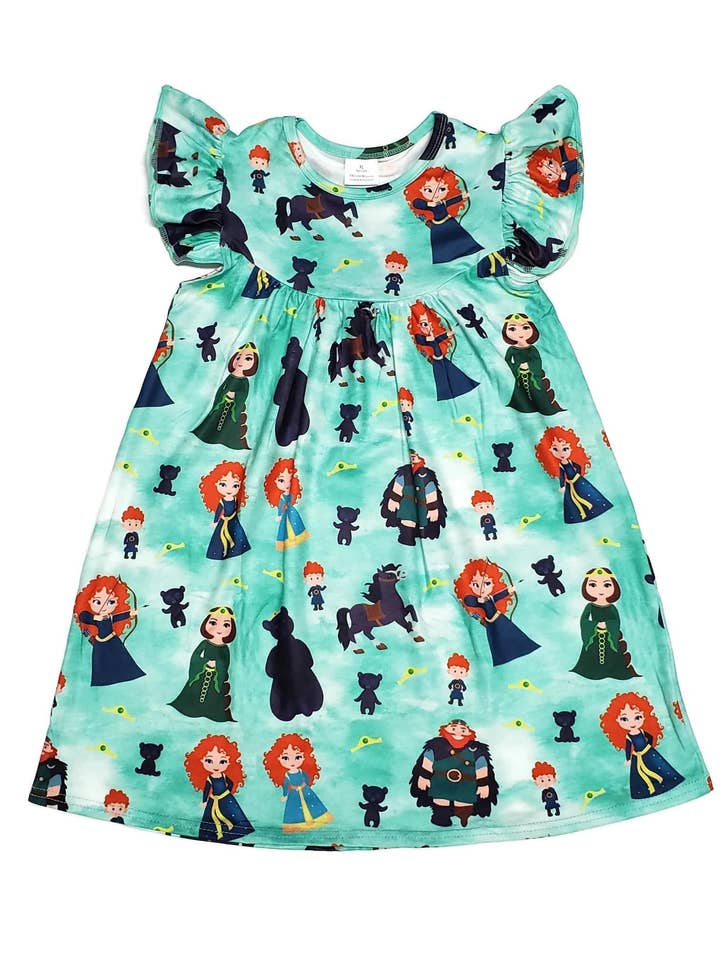 Schottische Prinzessin Milchseide Flatterkleid für den Großhandel von Great Lakes Kids Apparel