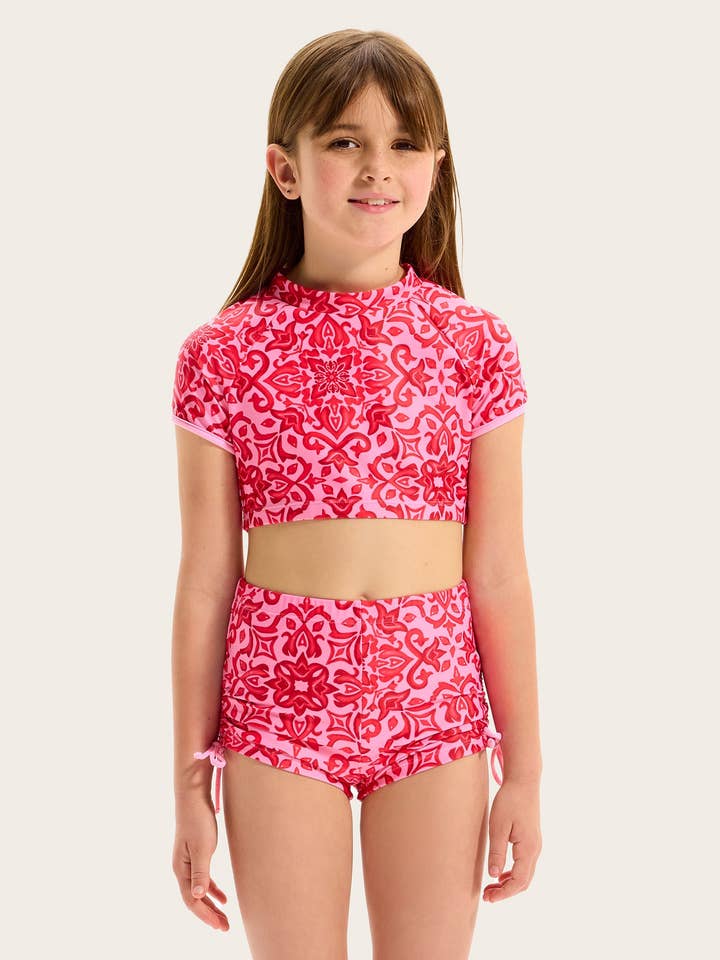 Capri Tile Boy Leg Surf Set - Capri Tile for wholesale by Seafolly Kids