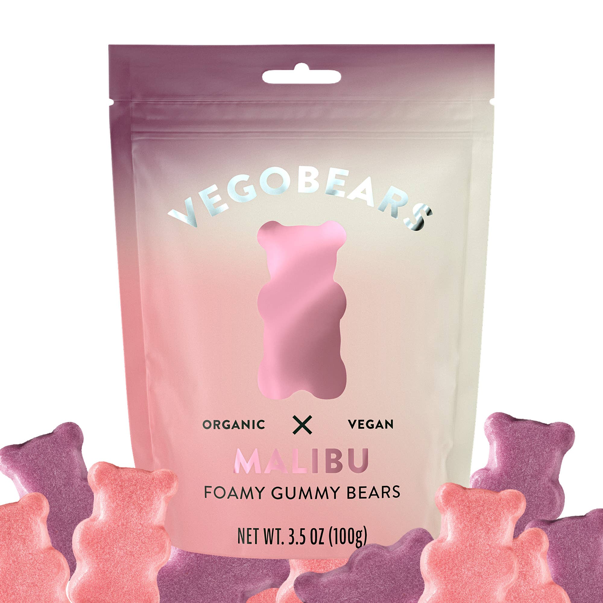 Candy People USA - Wholesale Gummy - Vegobears - Malibu 3.5oz. (10 Pack) Organic Gummy Bears4