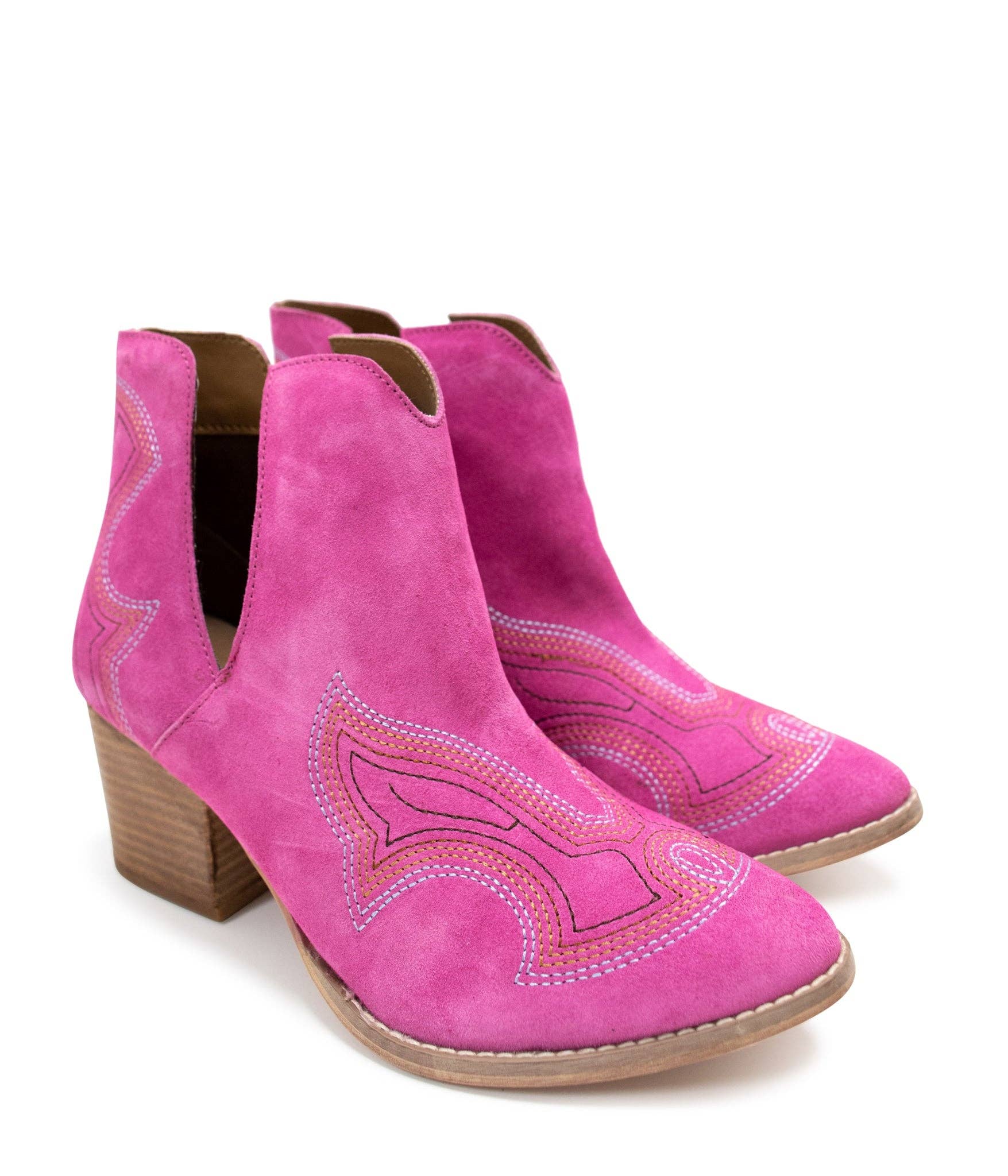 Naughty Monkey Open Pack - Wholesale Booties - Women's - Journee Ankle Boots in Magenta9