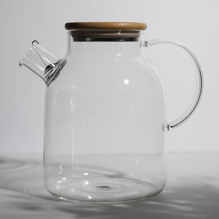 Growing Up Rooted - Wholesale Tea Pot - Heat-Resistant 60-ounce Glass Teapot0