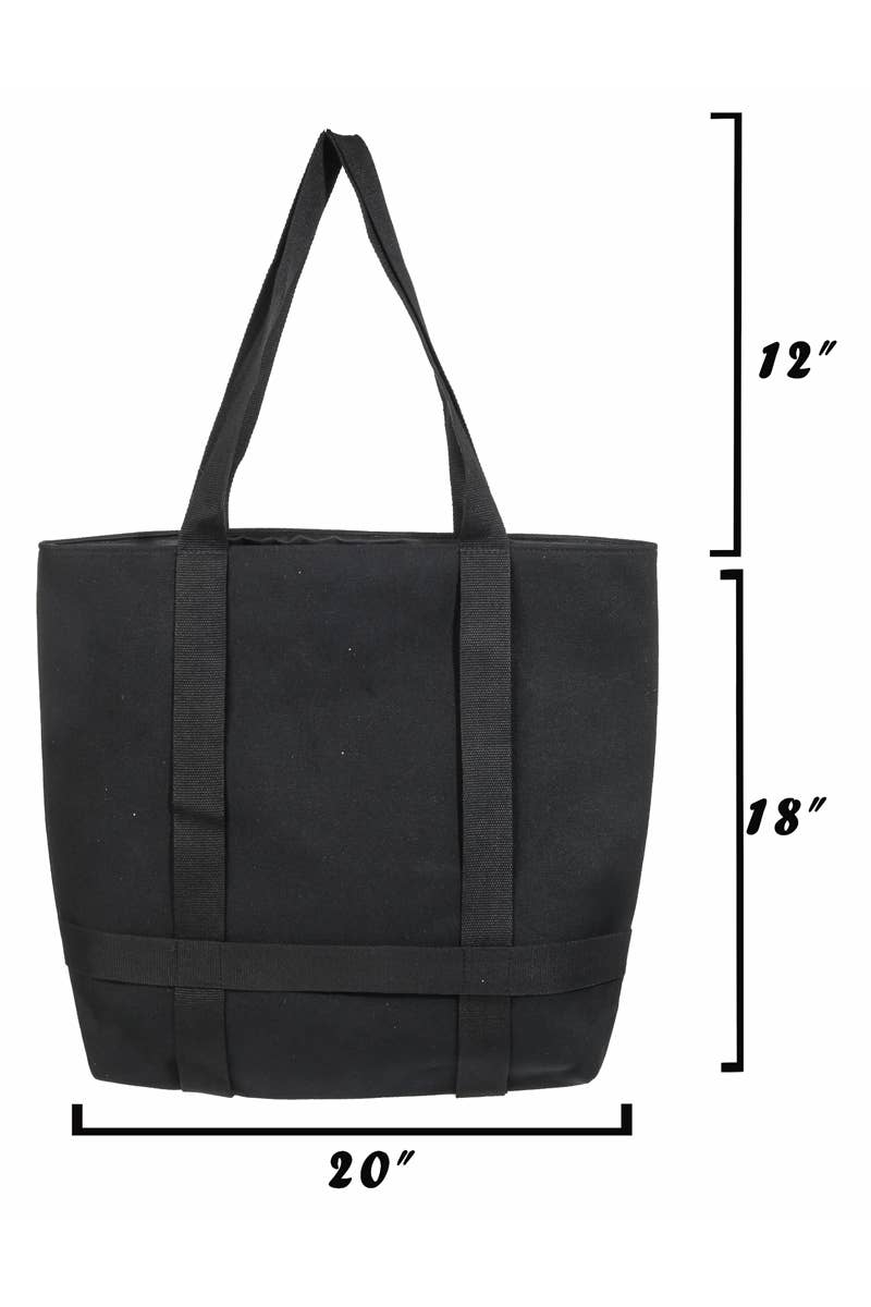 Collections by Fame Accessories - Wholesale Tote Bag - Women's - Square Hat Carrier Tote Bag3