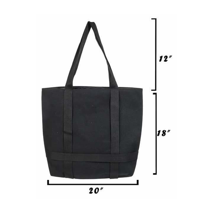 Collections by Fame Accessories - Wholesale Tote Bag - Women's - Square Hat Carrier Tote Bag3