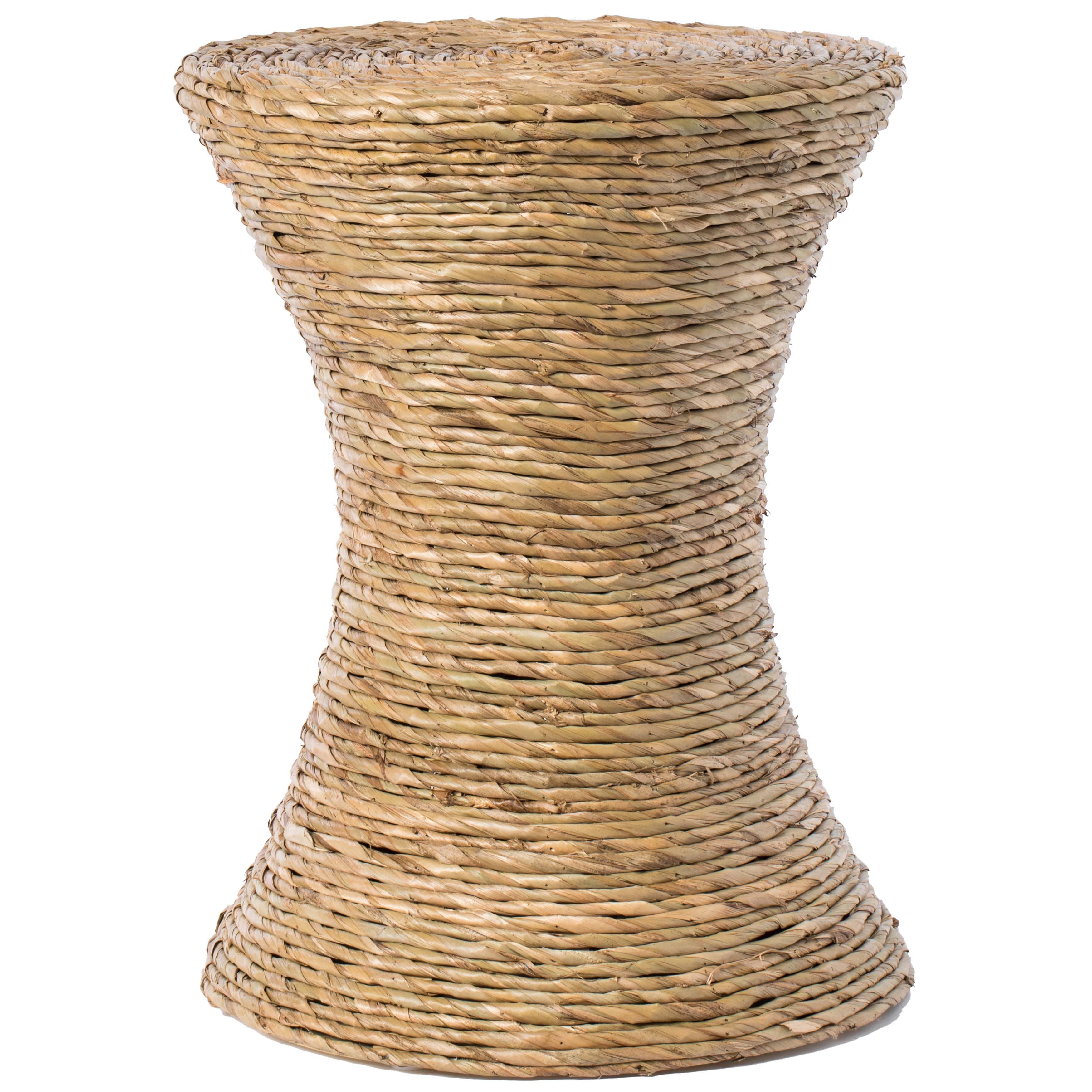 Quickway Imports - Wholesale Coffee Table - Round Wicker Side Table Hourglass Shape Coffee Table3