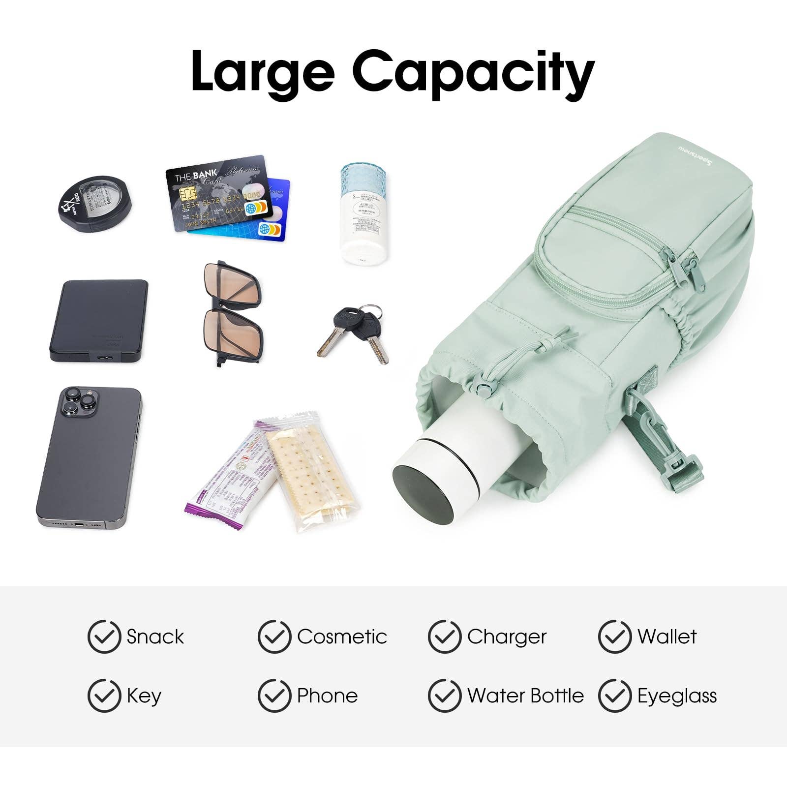 wandf - Wholesale Bottle Rack/Holder - Insulated Water Bottle Holder with Strap and Phone Pocket26
