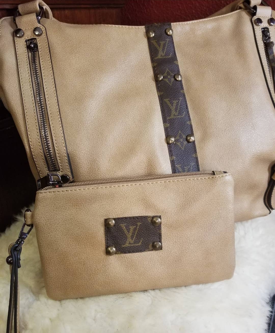 Upcycled Always & Forever accessories - Wholesale Shoulder Bag - Women's - Upcycled LV hobo bag