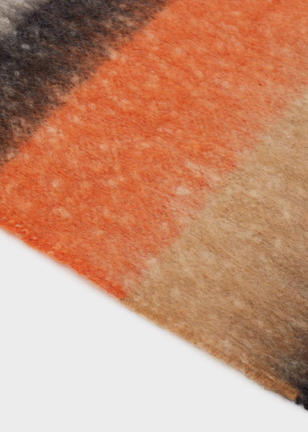 NALI' - Wholesale Scarf - Women's - STRIPES SCARF ORANGE/BLACK - N607