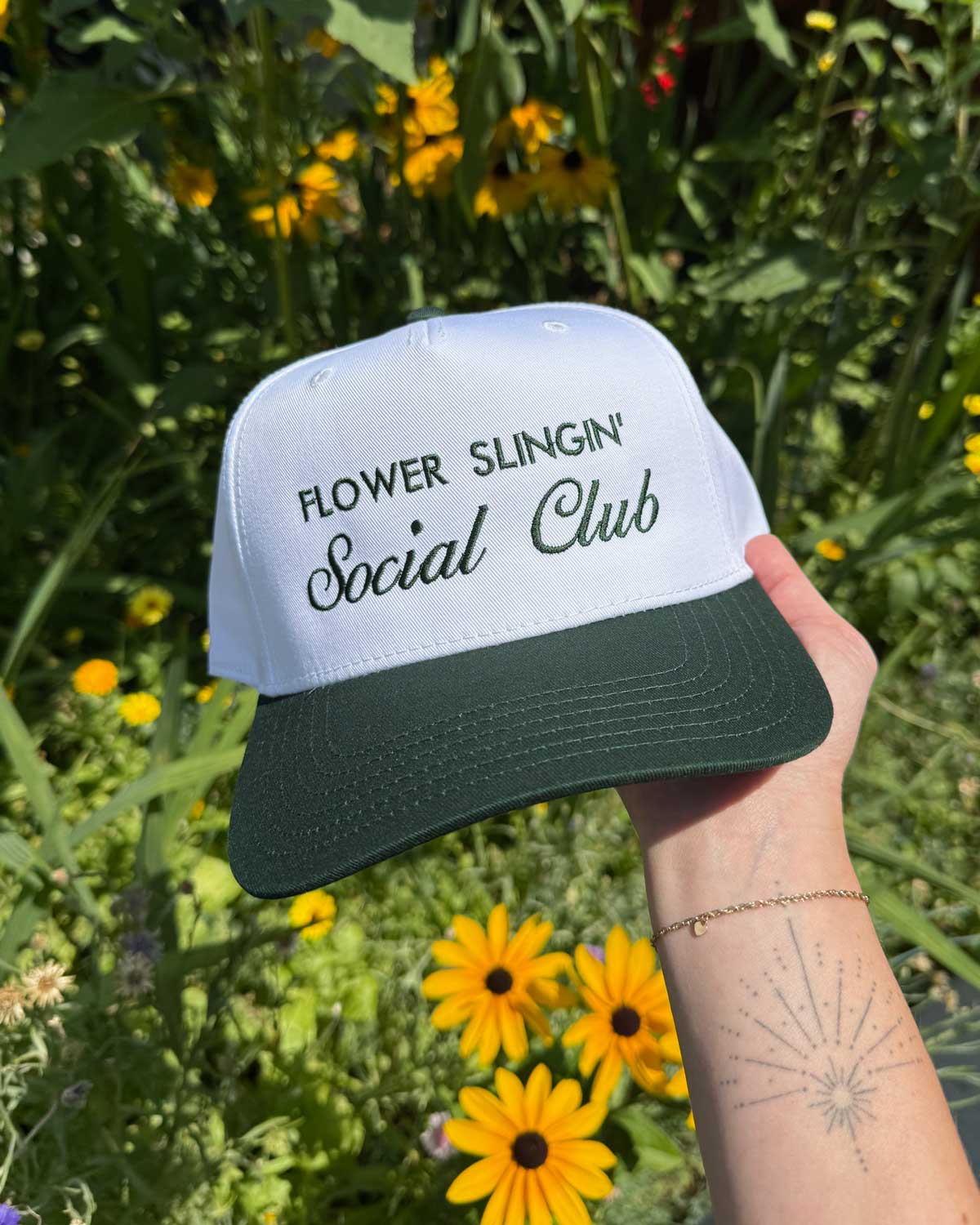 Sundrop – wholesale Trucker hat – Unisex – Custom Social Club Embroidered Hat - Personalize your text!5
