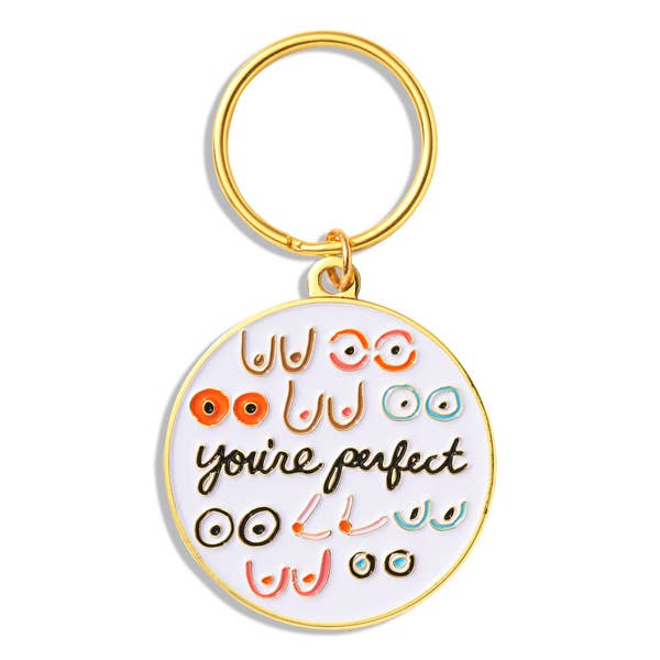 THE FOUND - Wholesale Keychain – Women's - You're Perfect Boobs Keychain