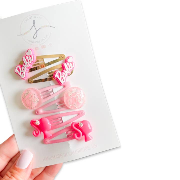 Conjuntos completos Trio Snap Clip - Dream Pink para venta al por mayor de Shantiques Mini Creations