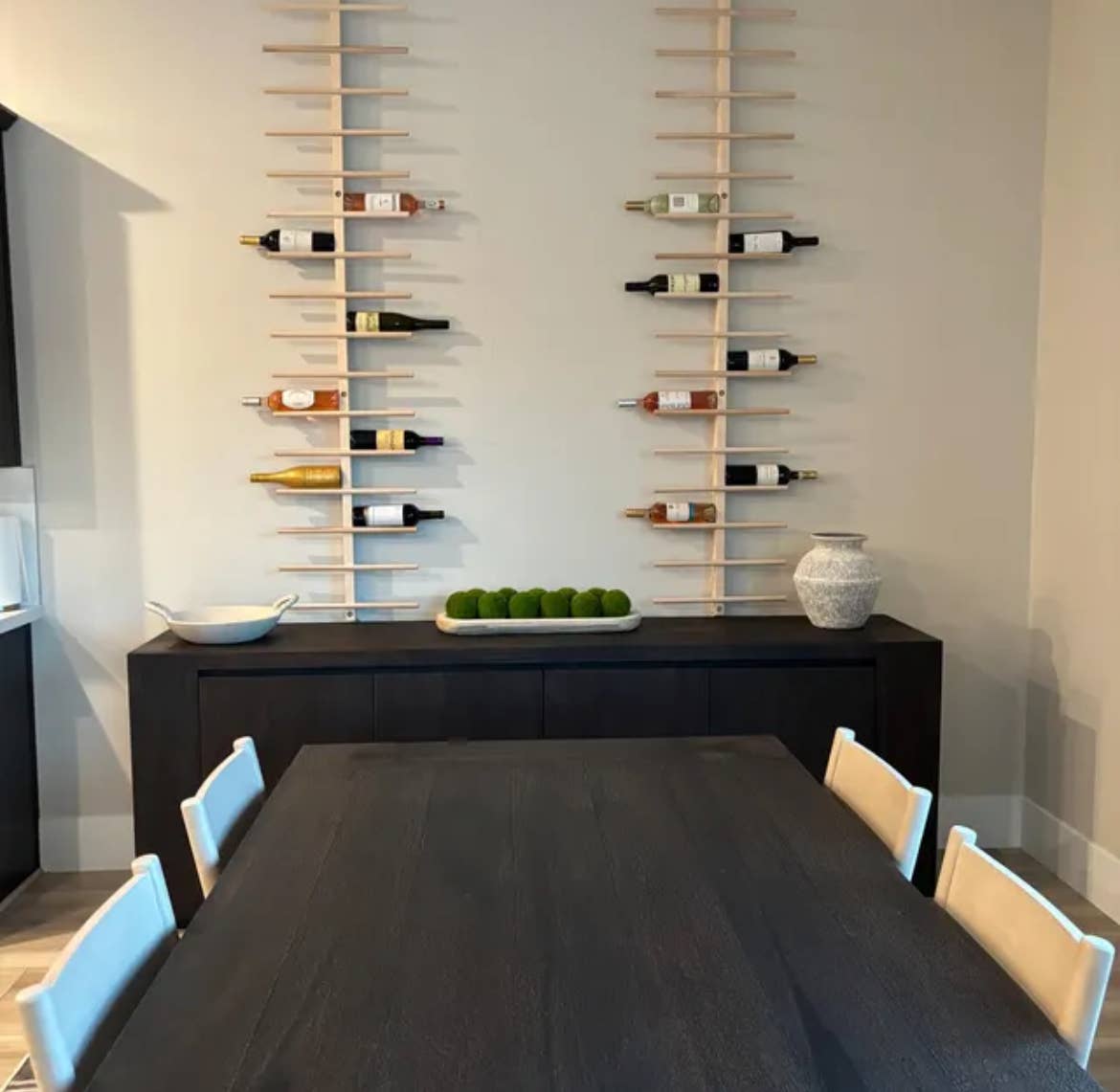 DmsDesignTeam – wholesale Wall-mounted shelf – Unique Vertical Oak Wine Rack3