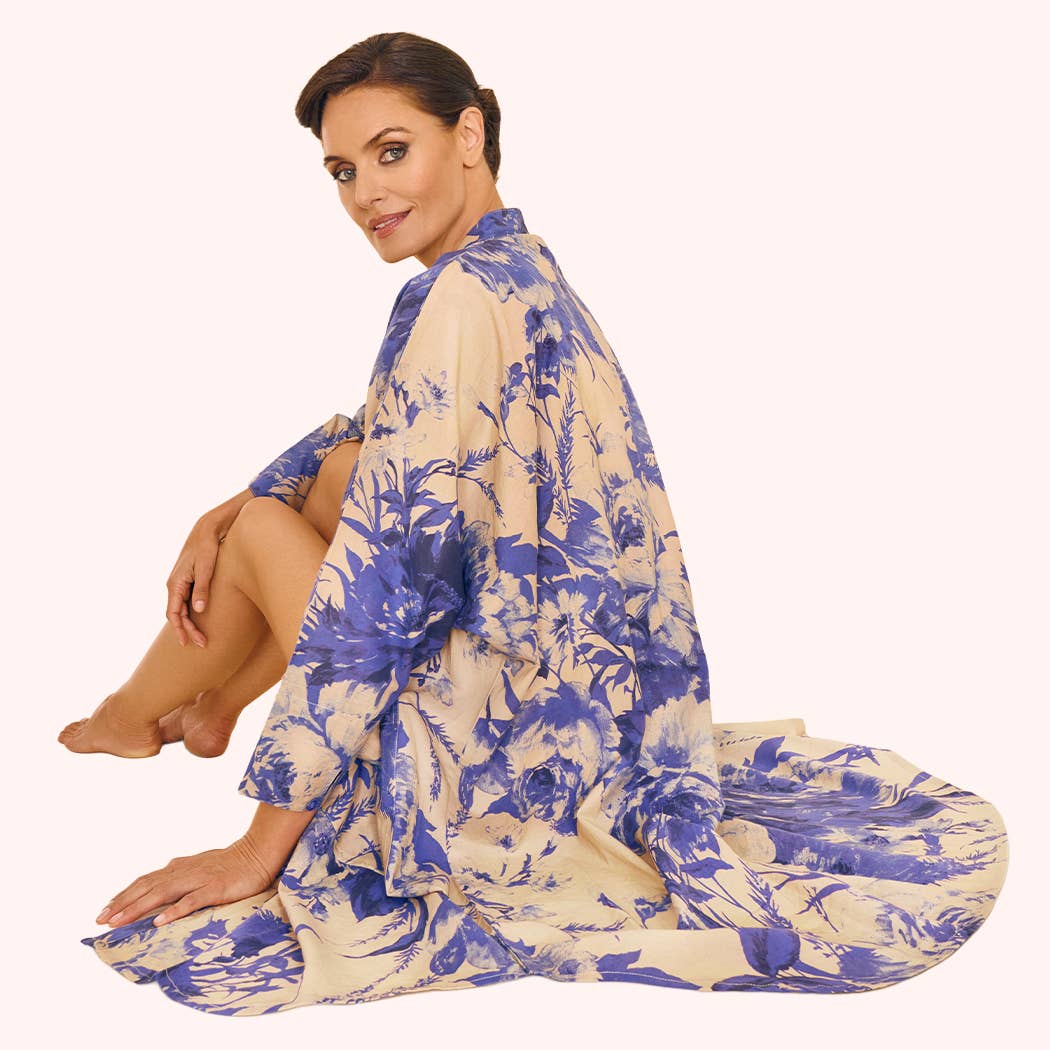 Oversized Shirt Dress - China Blue Blooms for wholesale on Faire3