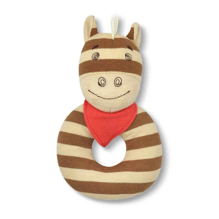 Clyde the Pony - Teething Rattle for wholesale by Apple Park
