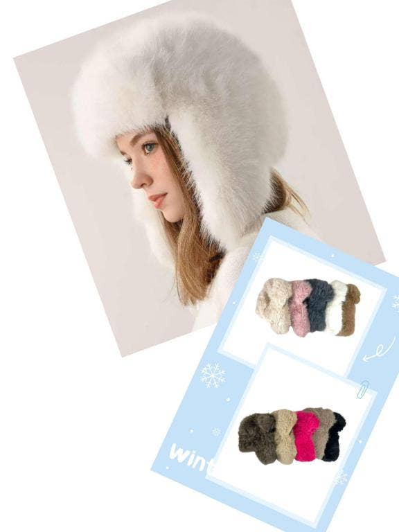 Chenson & Gorett - Wholesale Trapper/Bomber Hat - Women's - Sombrero de piel de invierno con protección para las orejas en forma de casco, Clima frío2