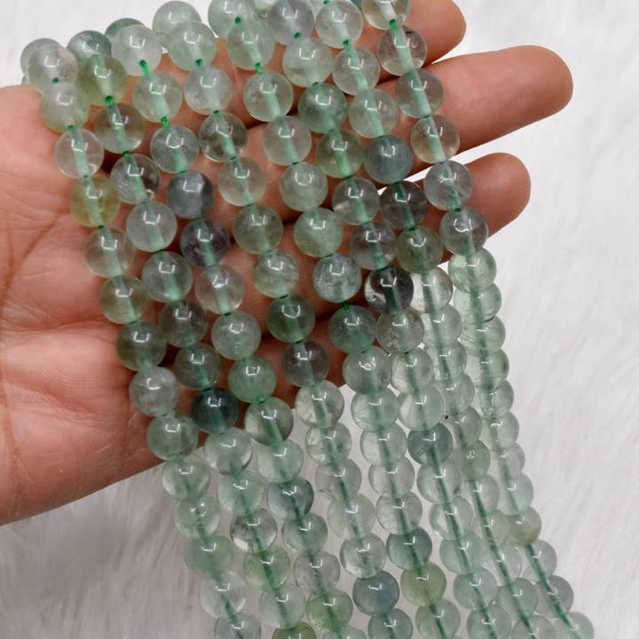 Crystal Jewelry Beads | Green Fluorite | Gemstone Beads for wholesale by Soothing Crystals
