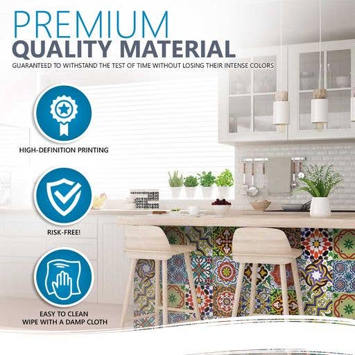 Mi Alma LLC - Vente Carrelages muraux - Ajoutez une touche de style à votre espace avec le modèle Tile Stickers - AB29