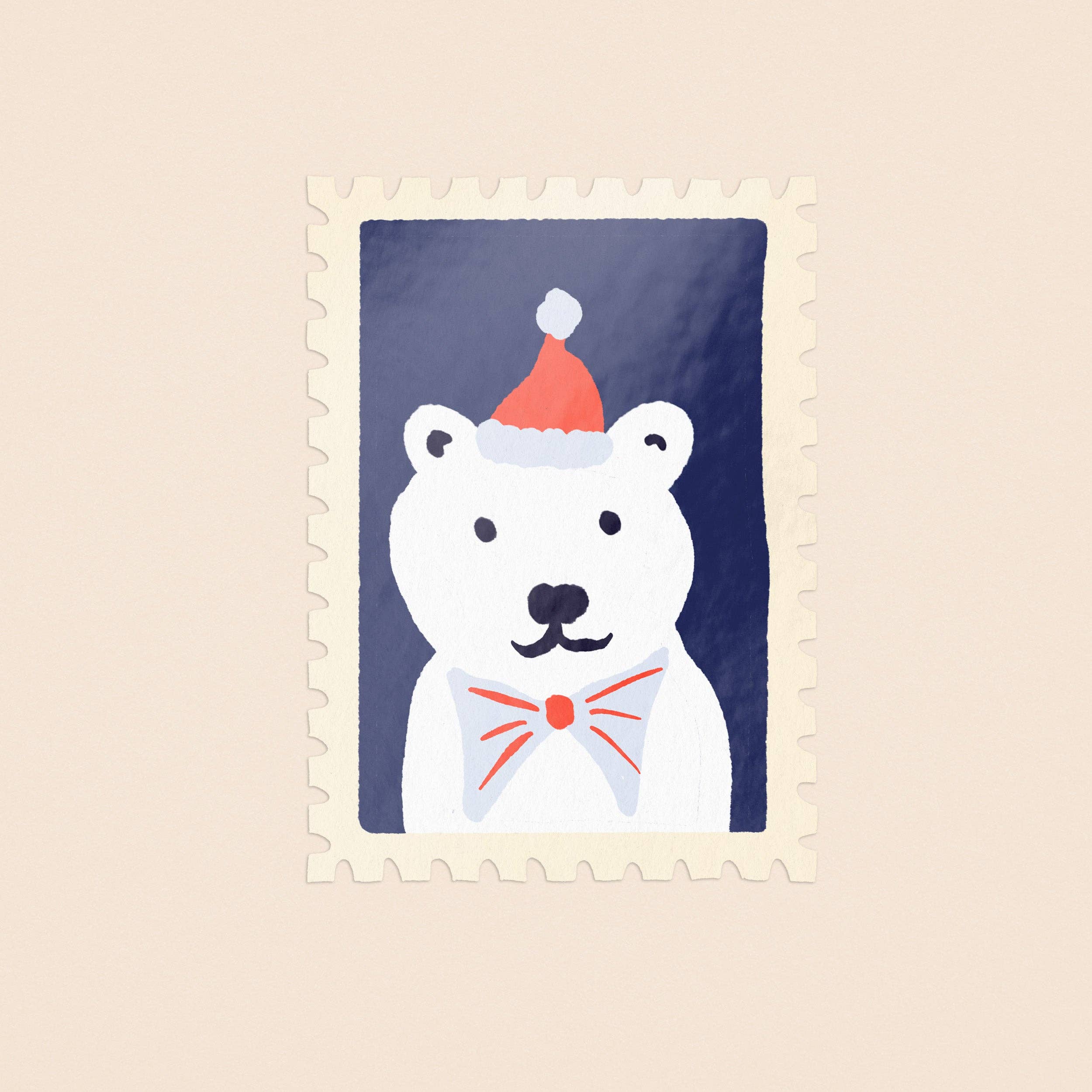 One & Only Paper - Wholesale Sticker - Polar Bear Stamp Sticker2