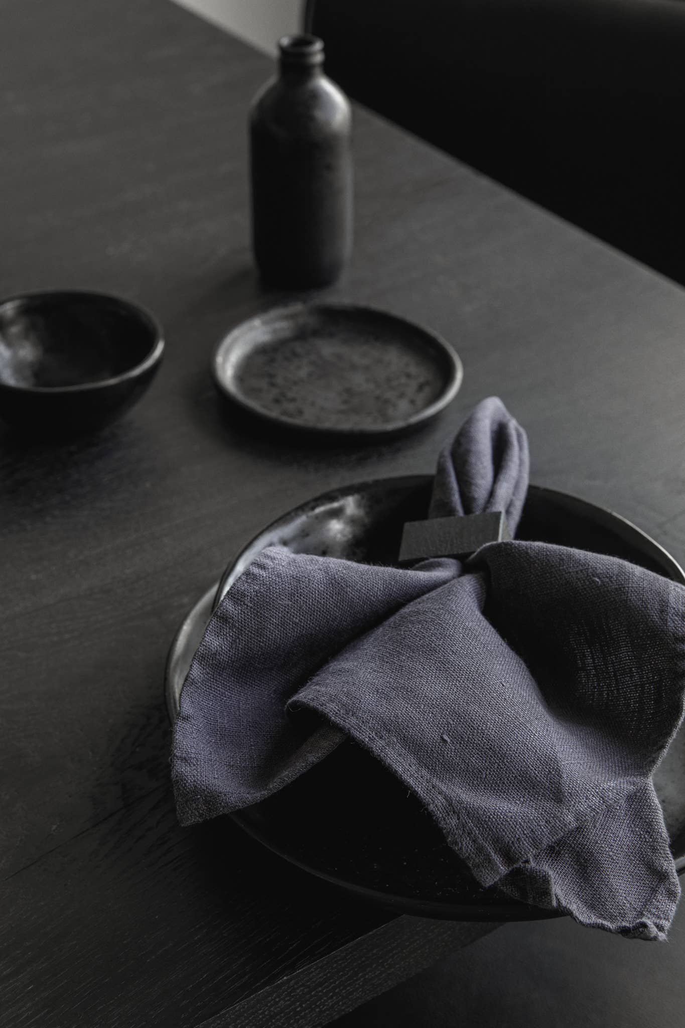 dodesign - Vendita all'ingrosso Tovaglioli da tavola in stoffa - Set di 2 tovaglioli in lino Midnight1