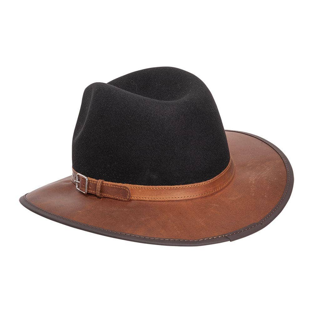 American Hat Makers - Wholesale Fedora - Unisex - Wool Felt Leather Outdoor Fedora Style - Summit16