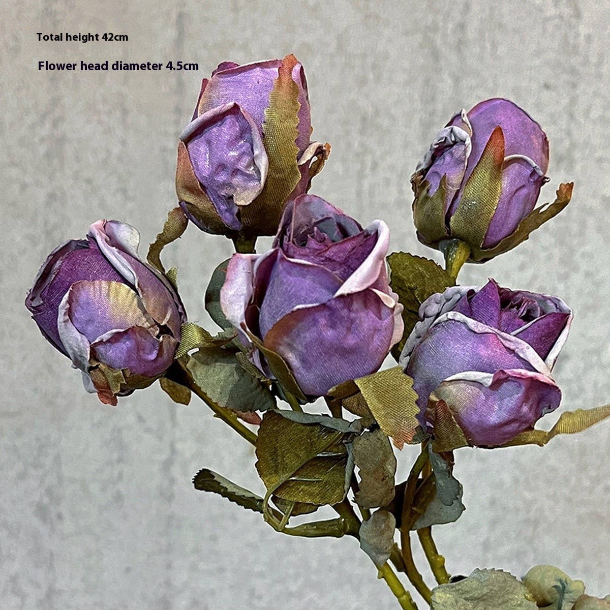 ACCITY - Wholesale Artificial Flowers - High-End Burnt Edge Rose Bouquet for Table Decor_CWMM65888