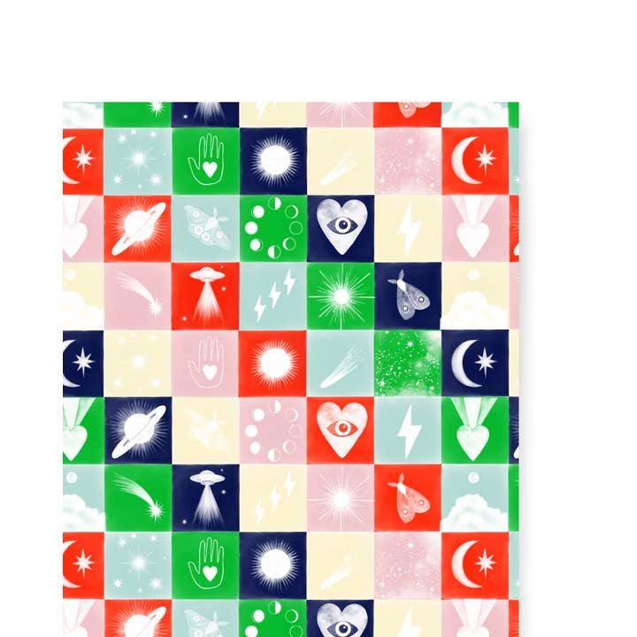 Bold Check Gift Wrap for wholesale by Adelfi