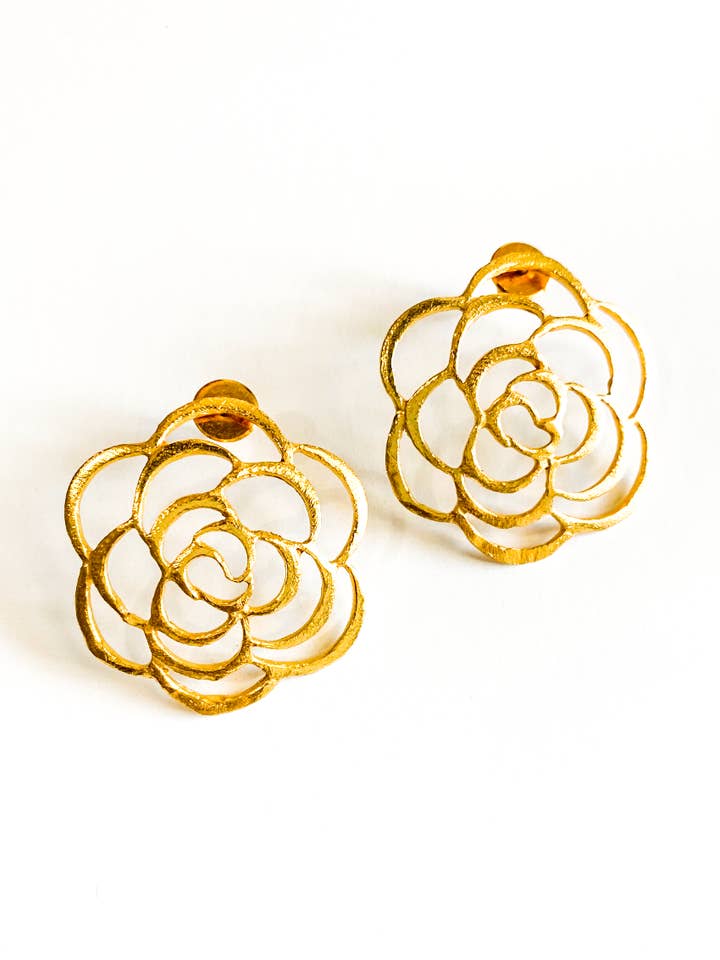 ROSETTE EARRINGS for wholesale by Natnat Creations