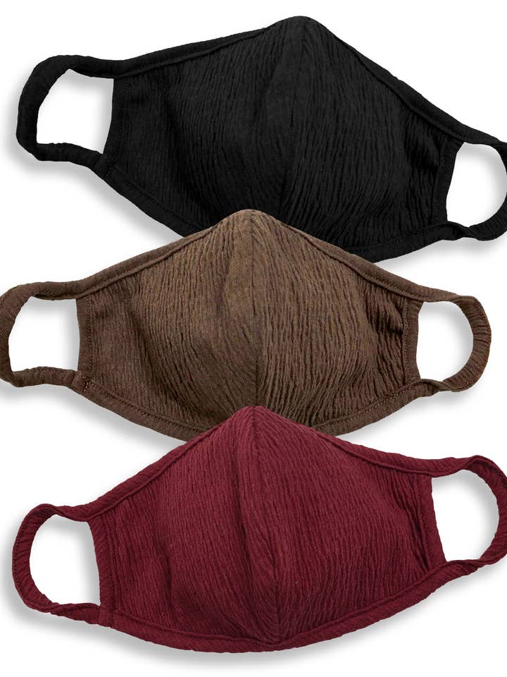 Gauze Fabric Face Mask, Made in USA Face Mask, Double layer for wholesale by DtlaClothing