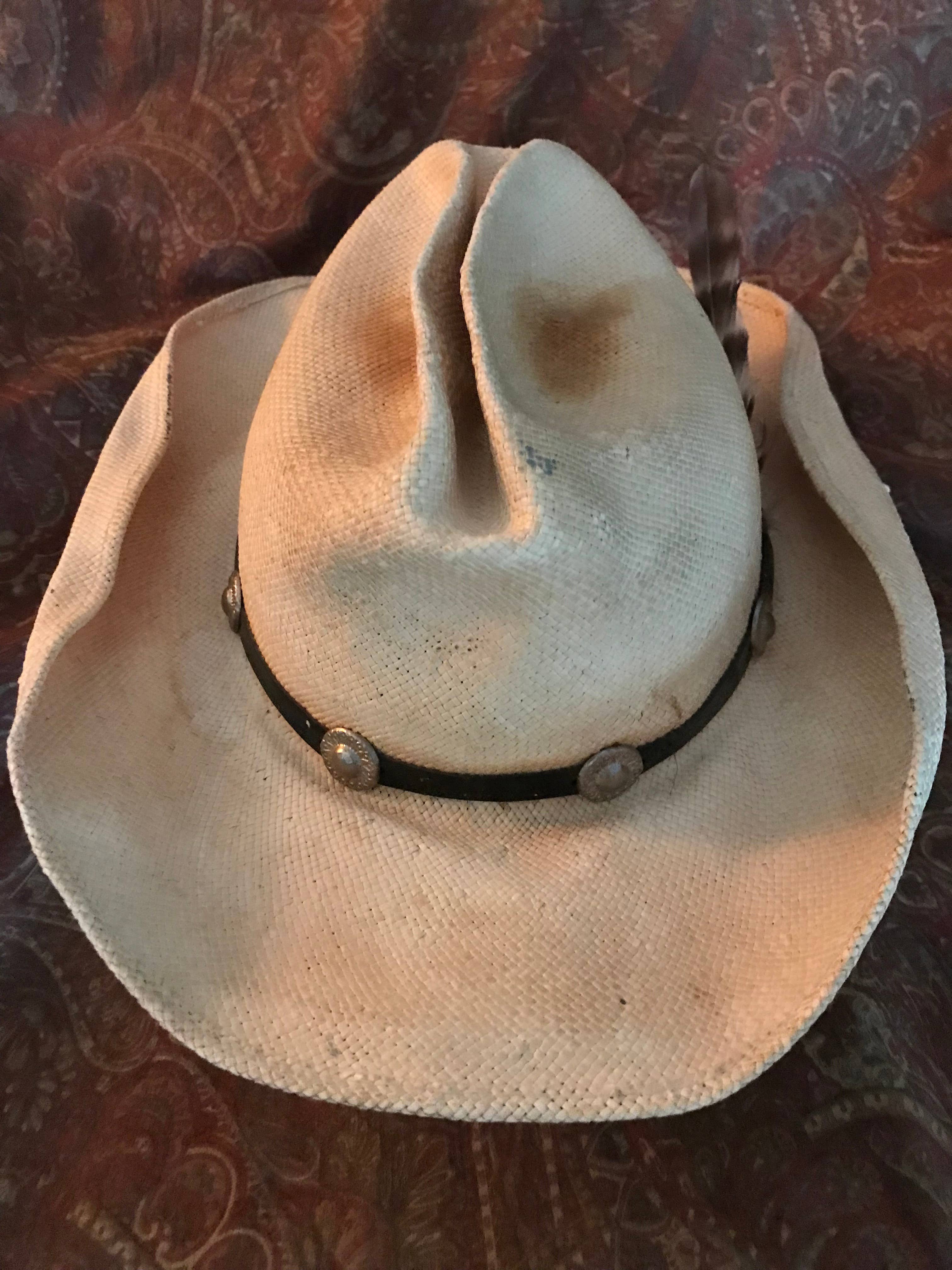 Hip Vintage Hats & More – wholesale Cowboy Hat – Women’s – Hip Vintage Distressed Cowboy Hat w/ Silver Concho Hatband6