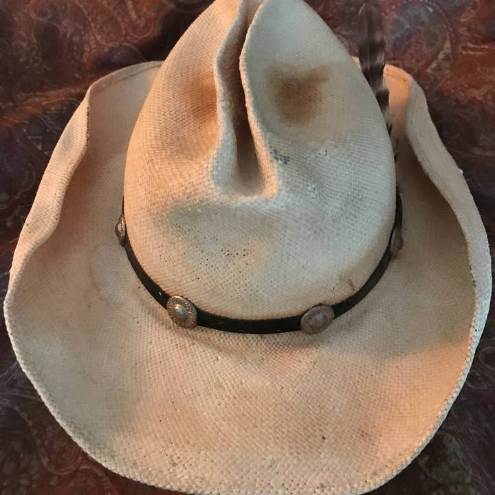 Hip Vintage Hats & More – wholesale Cowboy Hat – Women’s – Hip Vintage Distressed Cowboy Hat w/ Silver Concho Hatband6