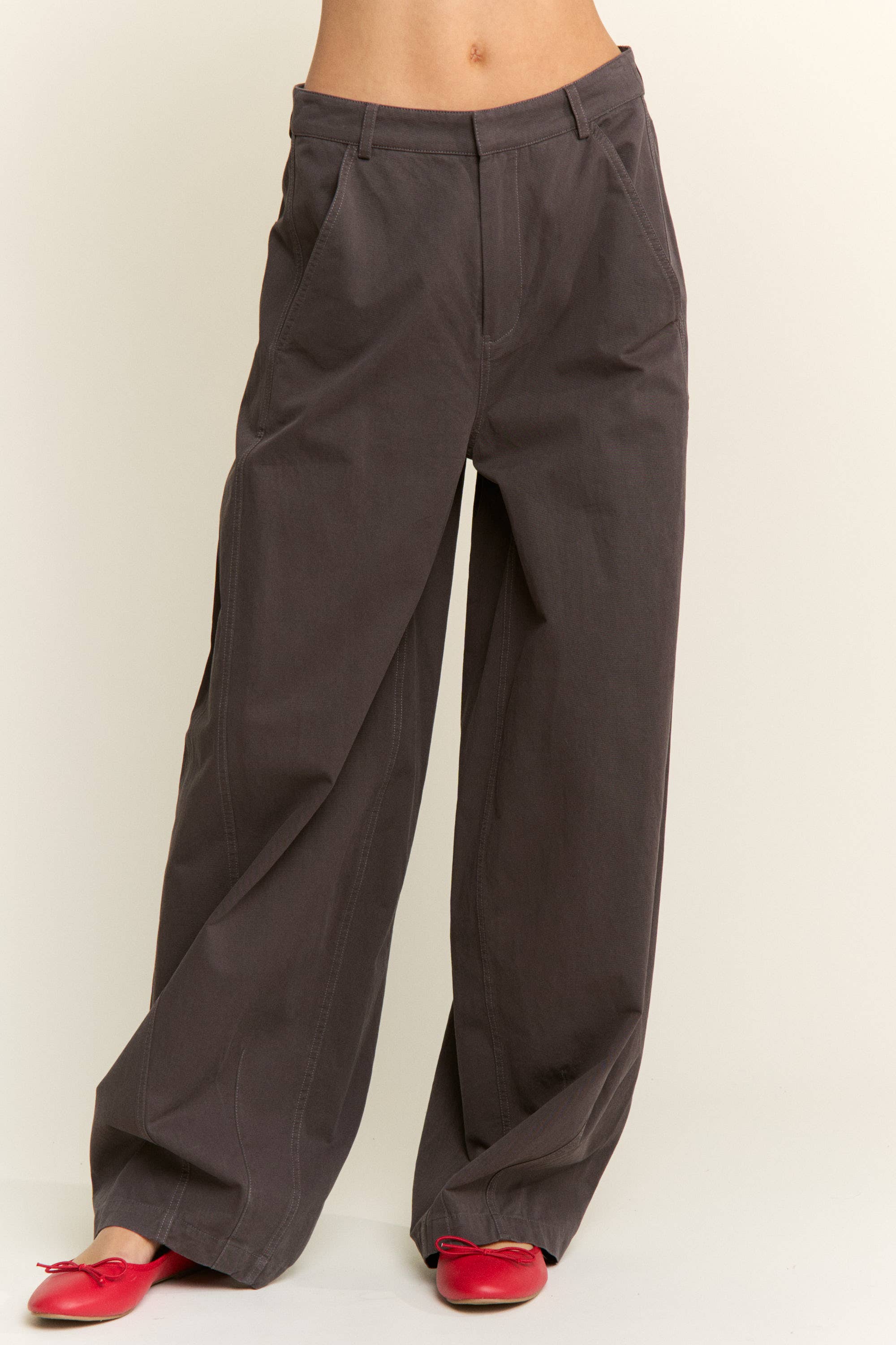 CANDESCENT - Wholesale Pants - Women's - High Rise Wide Leg Relaxed Pants6