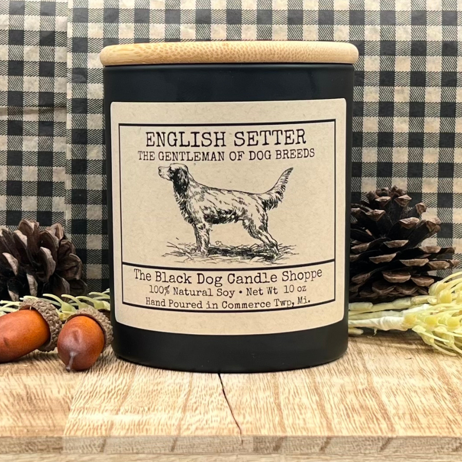 The Black Dog Candle Shoppe - Vendita all'ingrosso Candela in vasetto - Candela di razza cane Setter inglese0