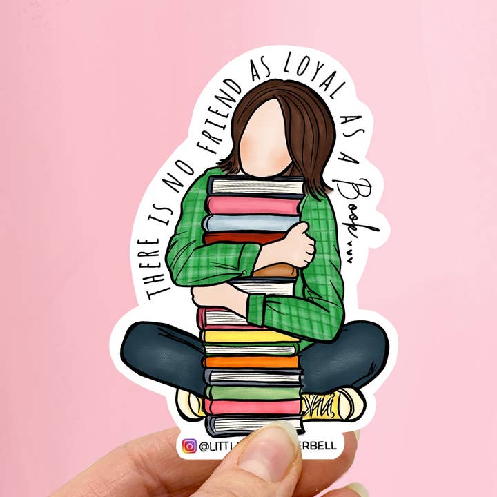 Books Make the Best Friends Laminated Fridge Magnet for wholesale by Little Miss PinkerBell