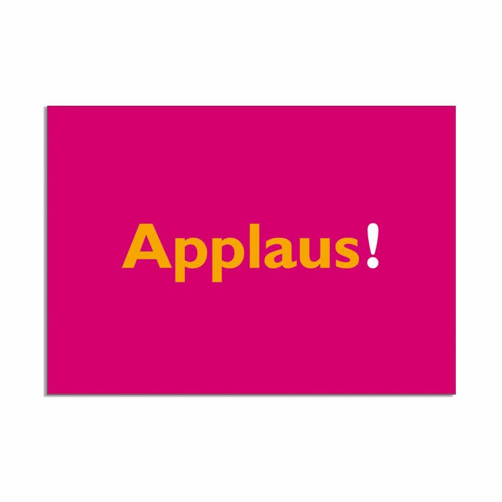 Postkarte quer, Applaus für den Großhandel von Langelütje