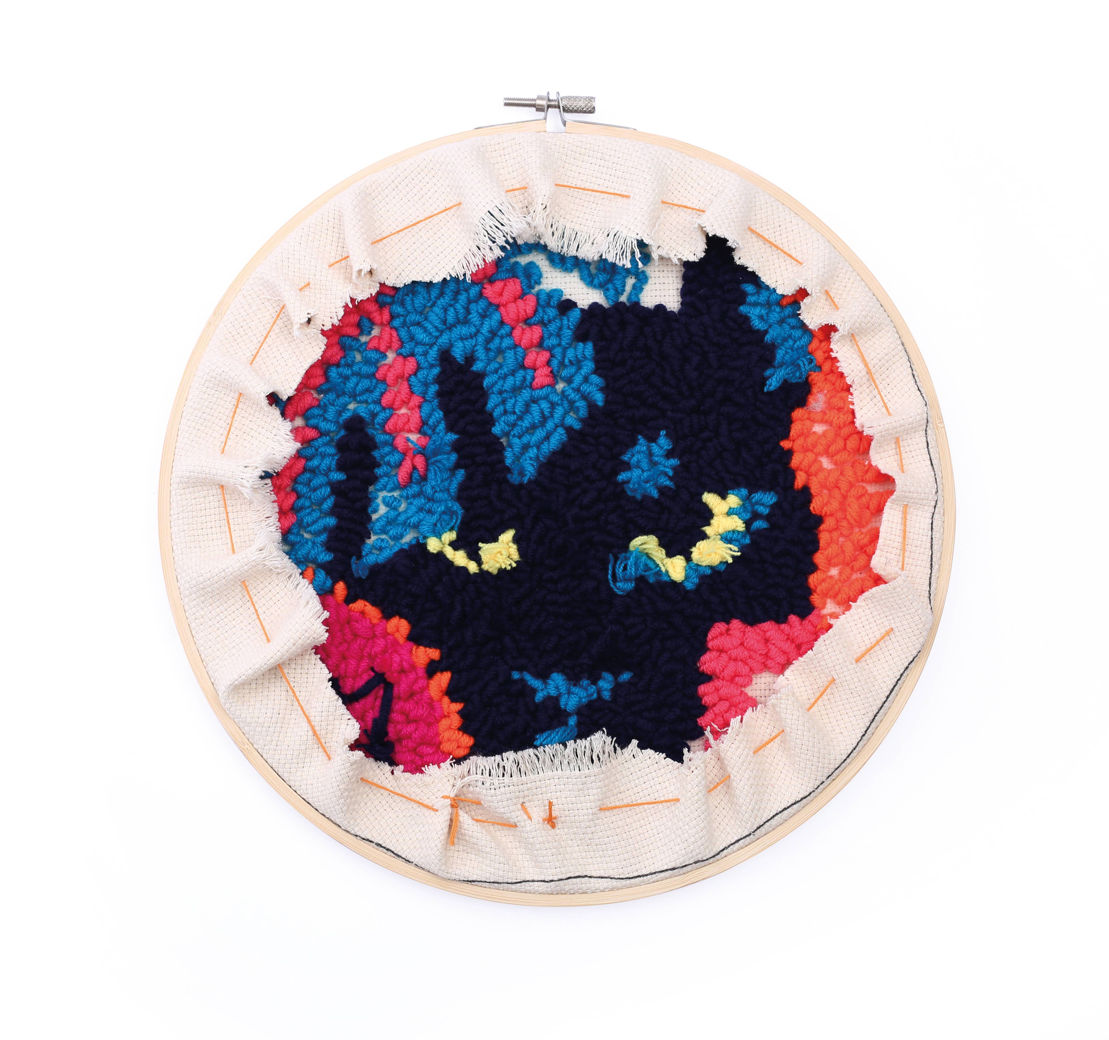 Graine Créative – Großhandel Kreuzstich-/Stickzubehör – Black Panther Punch Needle Set4