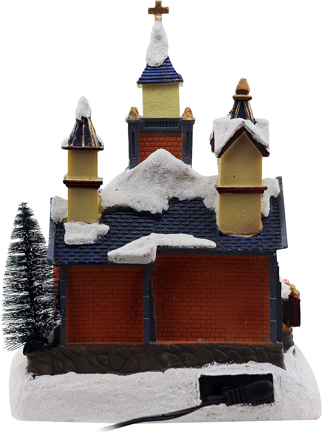 Top Treasures – Engroshandel Julepynt – Kirke Scene Animeret Juleby3