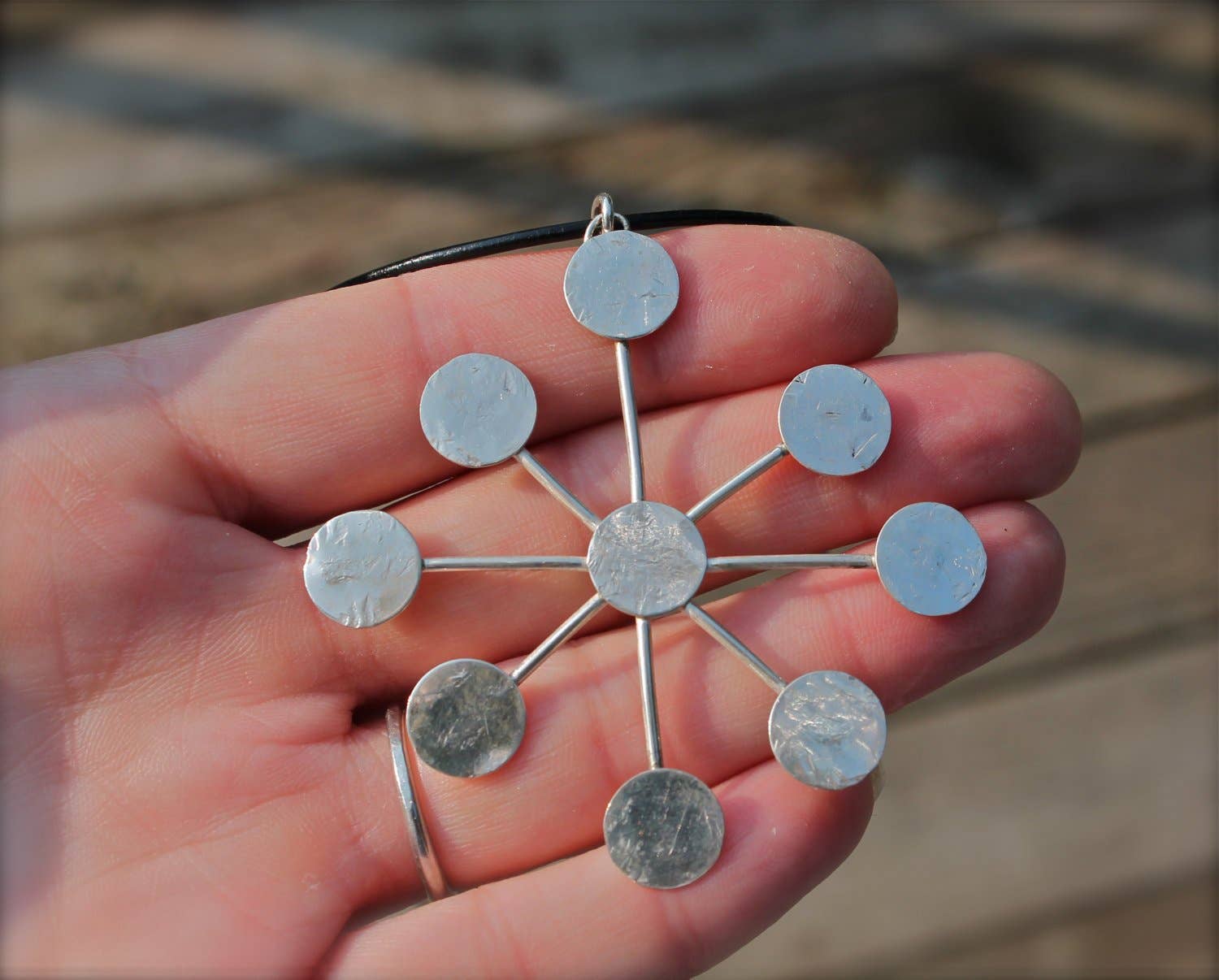 Kitty Stoykovich Designs - Wholesale Pendant/Charm Necklace - Silver Starburst Necklace3