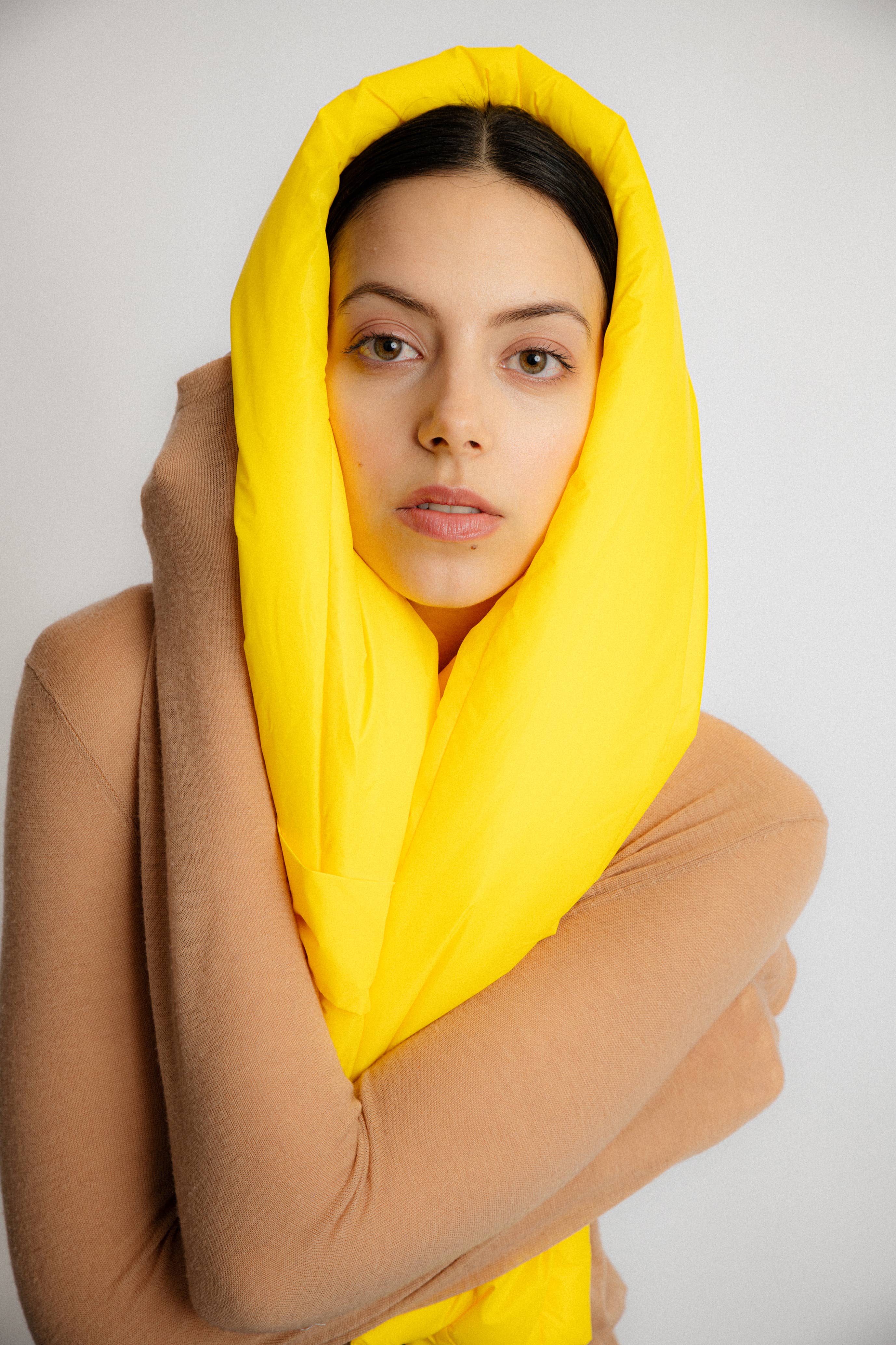 Abstract - Wholesale Scarf - Women's - Padded water repellent nylon scarf16