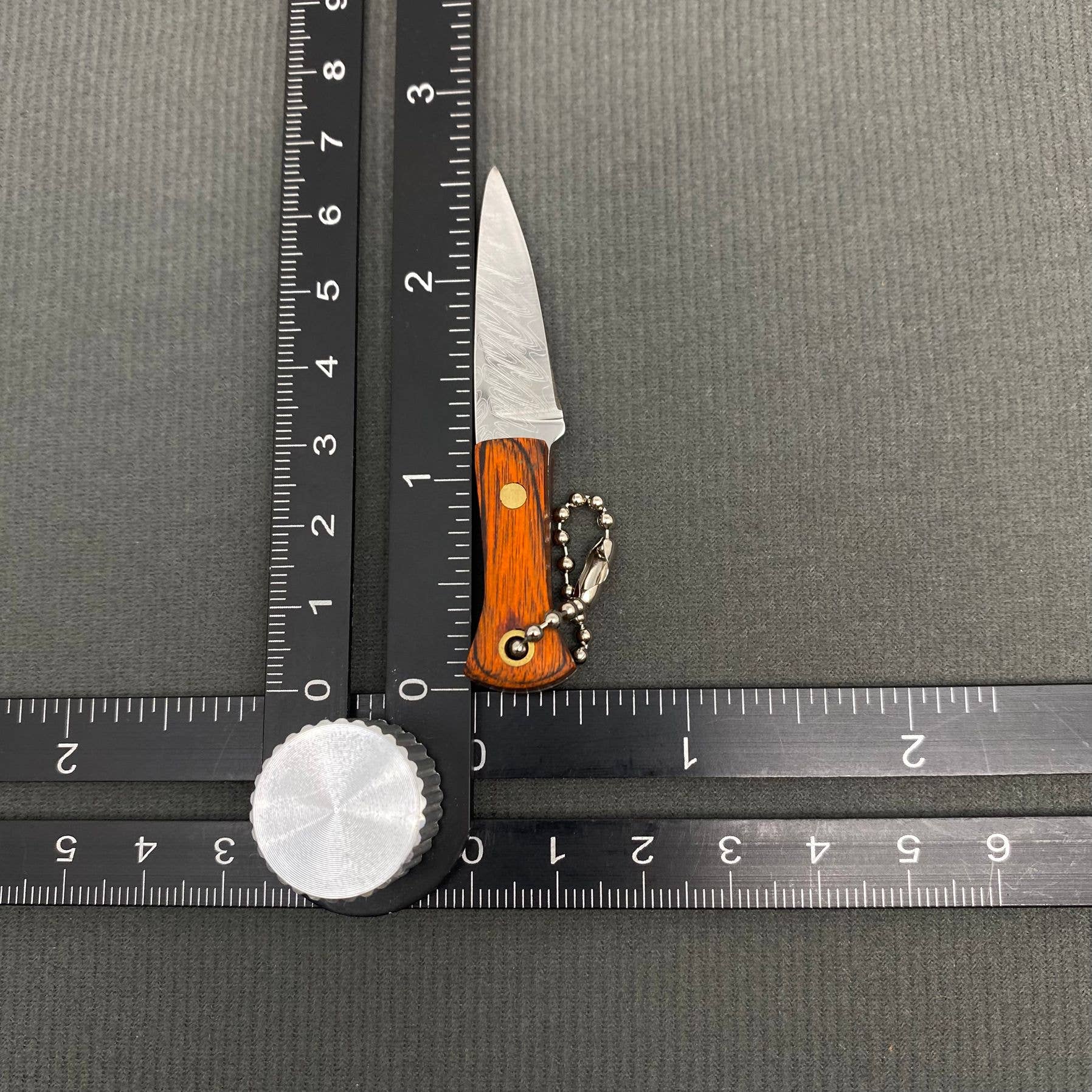 Mio Queena - Wholesale Pocket Knife/Holder - Textured Stainless Steel Portable Knife with Protective Cover7