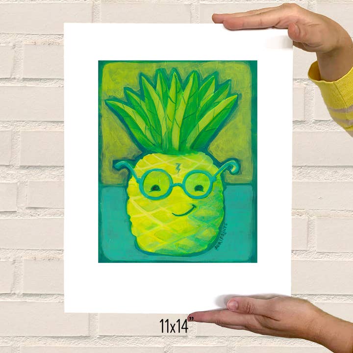 Impression artistique Harry Pineapple, 11 x 14 po pour la vente par Adriprints