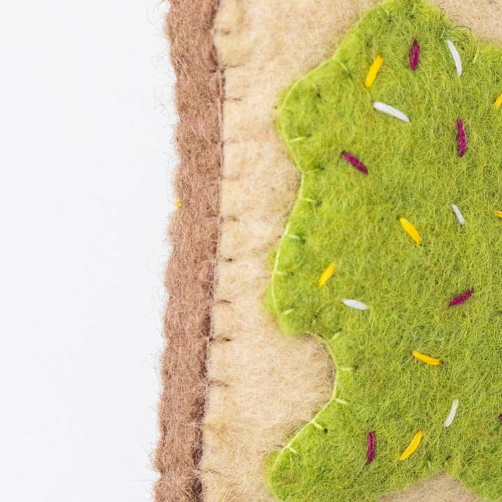 Nivas - Wholesale Ornament - Handmade Avocado Toast Felt Ornament