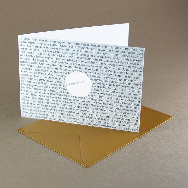 100 Julkort Med Gyllene Kuvert: Tystnad för wholesale av Kettcards