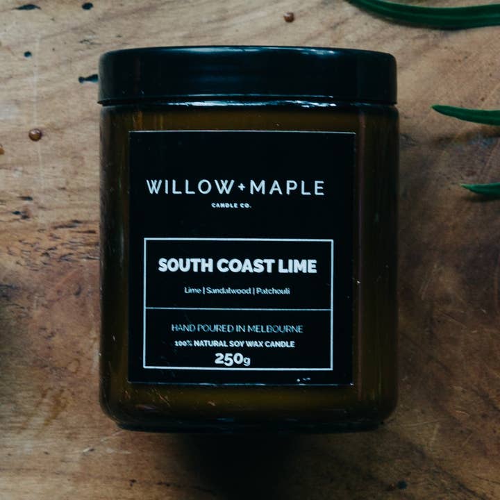 Willow + Maple - Wholesale Jar/filled candle - SOUTH COAST LIME0