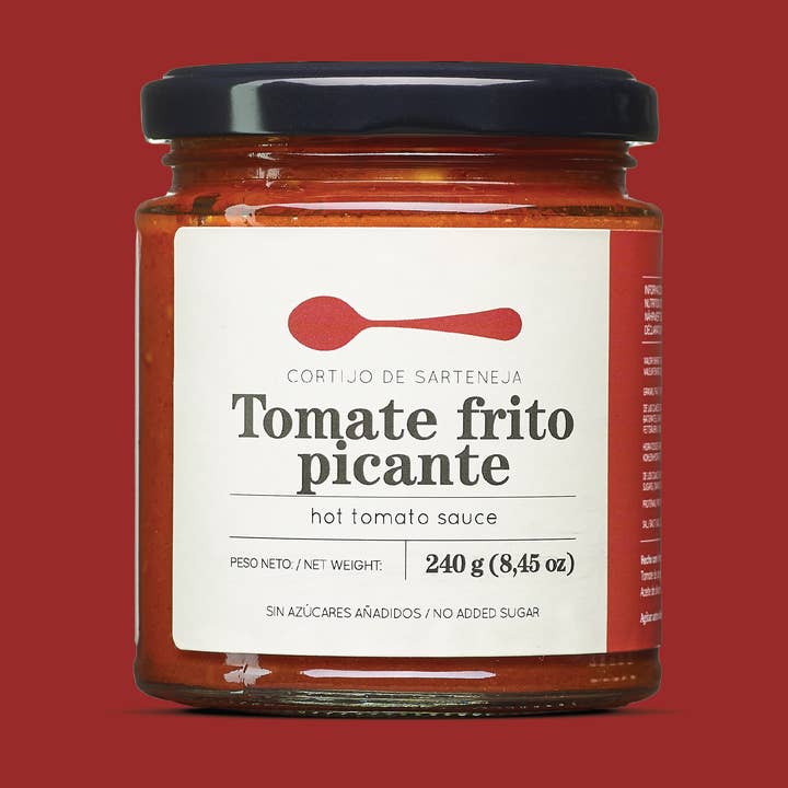 Sauce Tomate Frit Épicée Artisanale - 240g pour la vente par Cortijo de Sarteneja