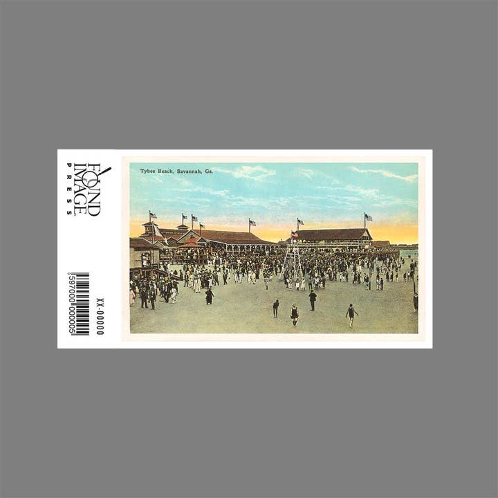 Found Image Press – wholesale Sticker – Sticker GA-106 Tybee Beach, Savannah1