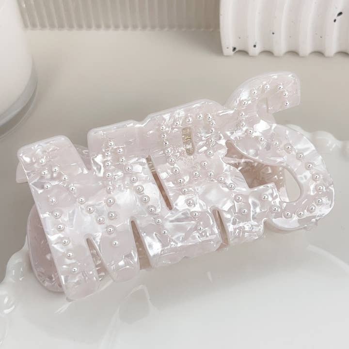 LadyJuneAccessories - Wholesale Hair Clip - Women's - Rhinestone Word Hair Clips Bridal Shower & Bachelorette Gift3