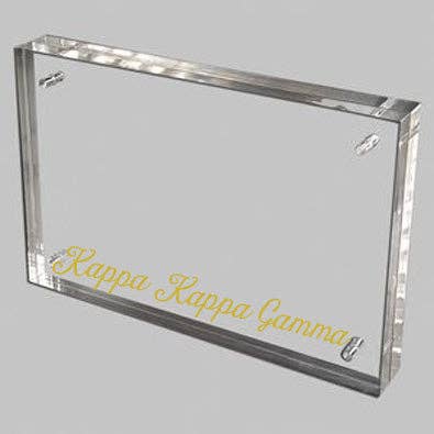 Over The Moon Greek - Wholesale Picture Frame - Sorority Acrylic Frame with Gold Foil Lettering3