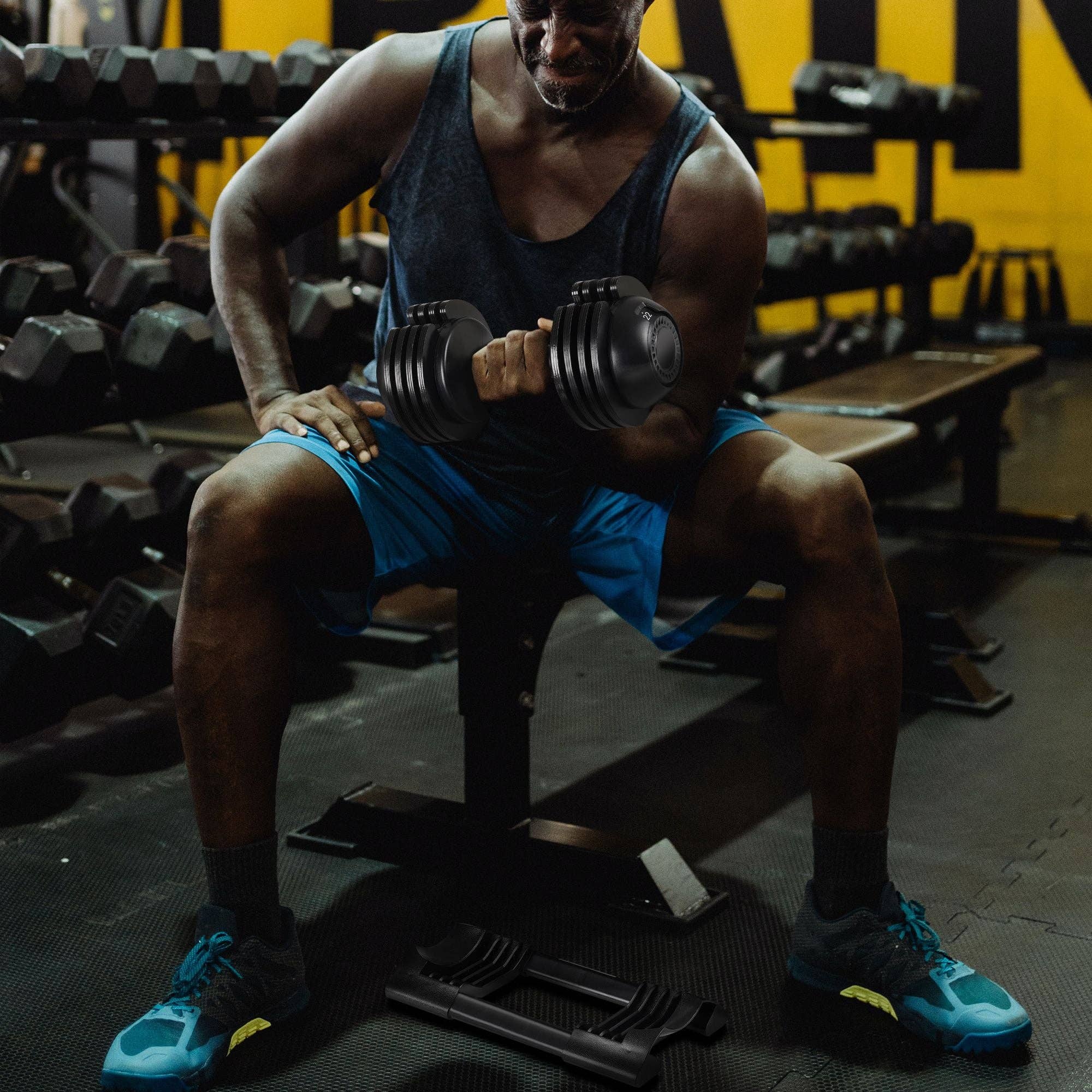 as Pic 22LBS ADJUSTABLE DUMBBELL STEEL+PLASTIC for wholesale on Faire13